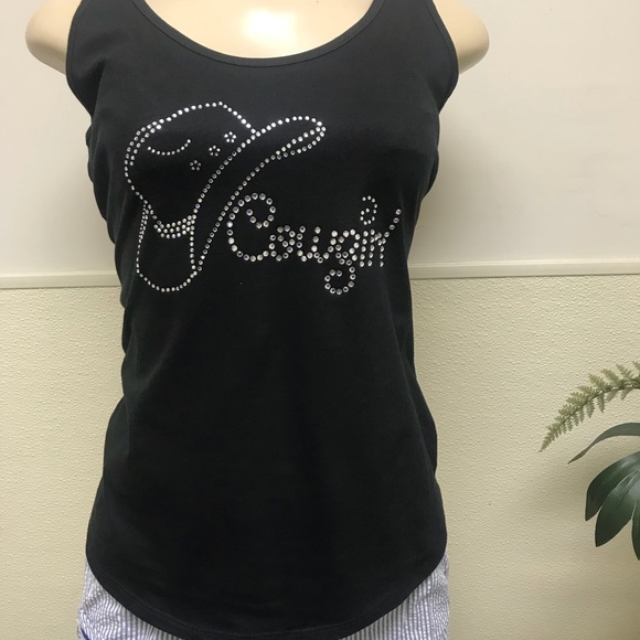 Ladies rhinestone Blinged Cowgirl Tank S-Lg - Picture 1 of 3